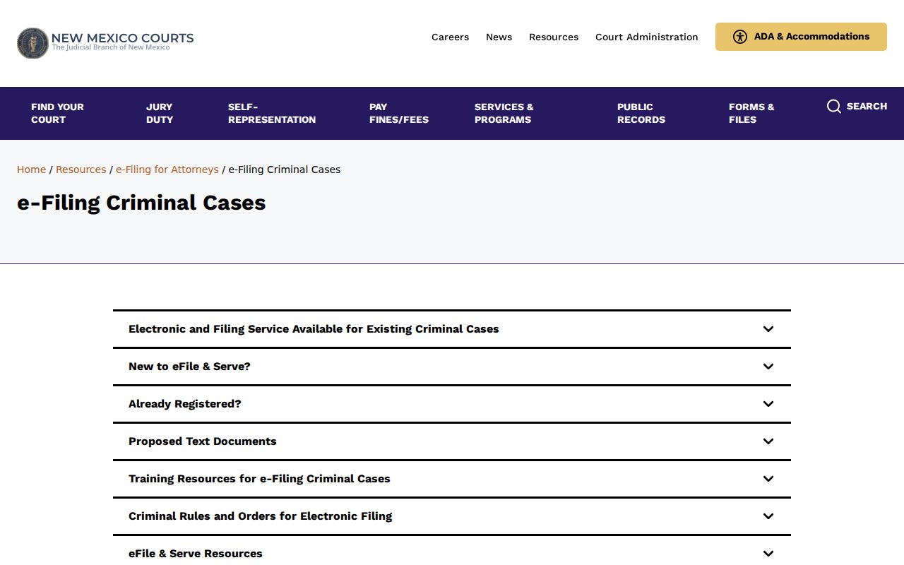 Eddy County criminal docket e-filing rollout notice for magistrate courts